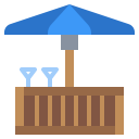food and restaurant,beach,summer,drinks,buildings,alcohol,bar,holidays,beverages,vacations,beach bar